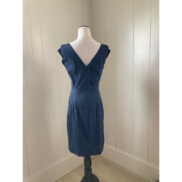 BCBGMAXAZRIA Navy Blue Sheath Dress, Size 6 - Picture 3 of 5